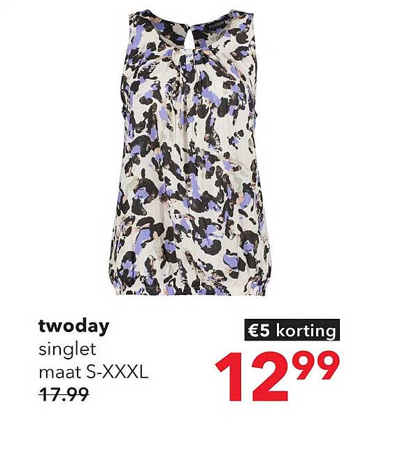 twoday singlet maat S-XXXL