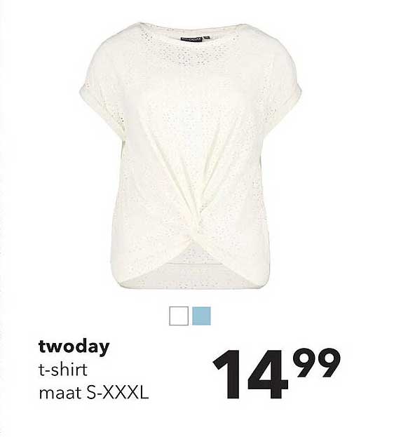 twoday t-shirt maat S-XXXL