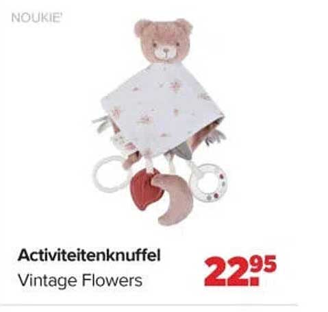 Activiteitenknuffel Vintage Flowers
