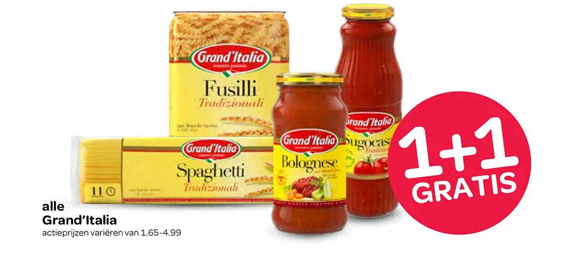 alle Grand’Italia 1+1 GRATIS