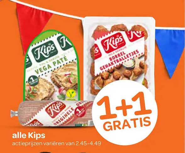 alle Kips 1+1 gratis