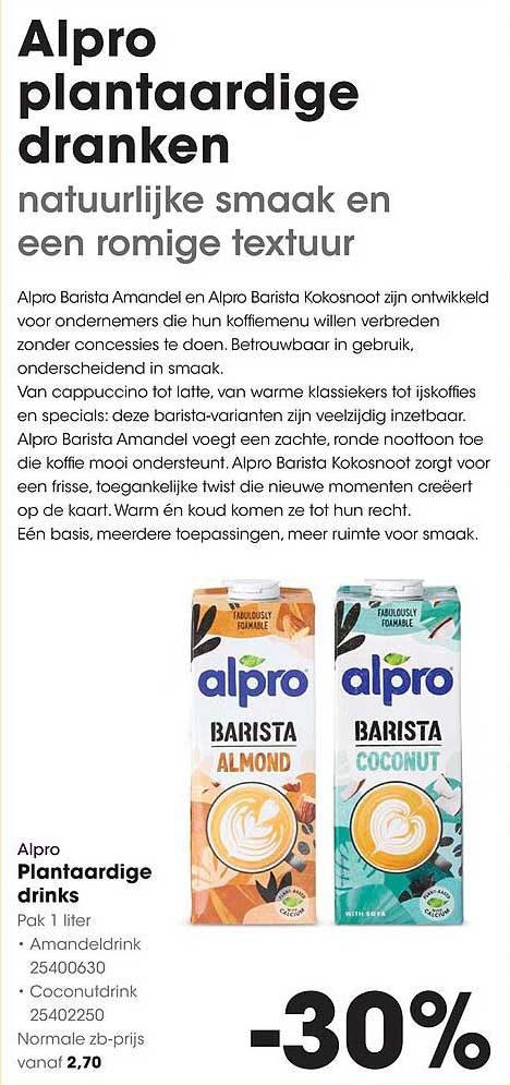 Alpro Plantaardige drinks