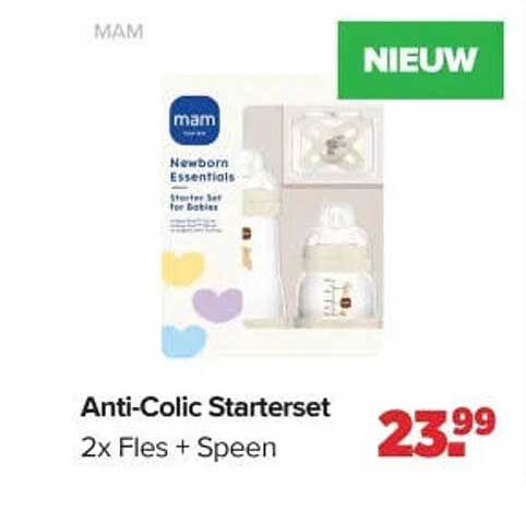 Anti-Colic Starterset 2x Fles + Speen