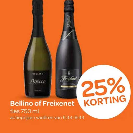 Bellino of Freixenet fles 750 ml 25% KORTING