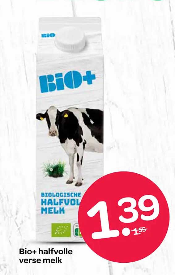 Bio+ halfvolle verse melk
