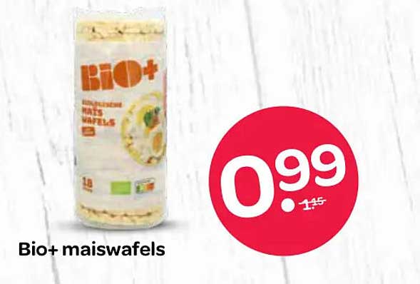 Bio+ maiswafels
