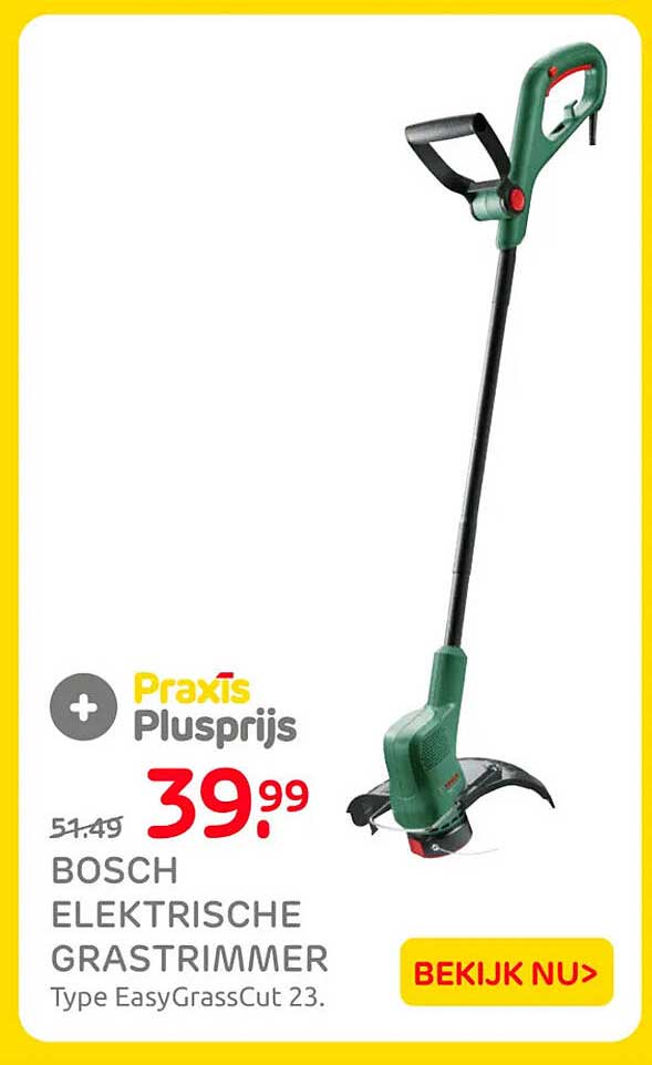 BOSCH ELEKTRISCHE GRASTRIMMER Type EasyGrassCut 23. Praxis Plusprijs