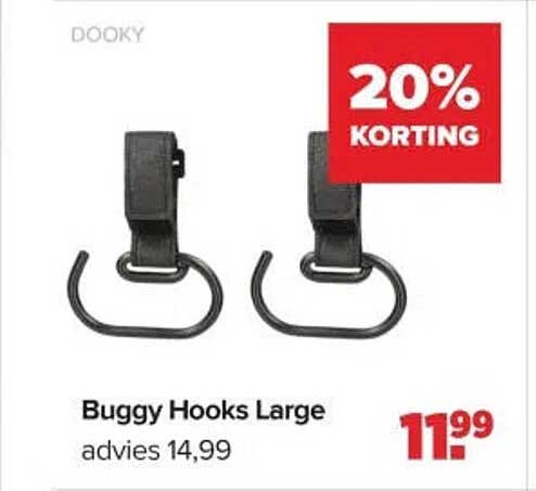 Buggy Hooks Large 20% KORTING