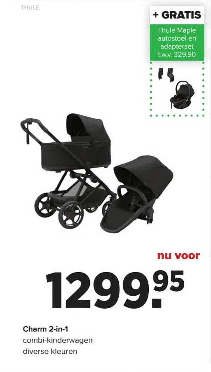 Charm 2-in-1 combi-kinderwagen diverse kleuren