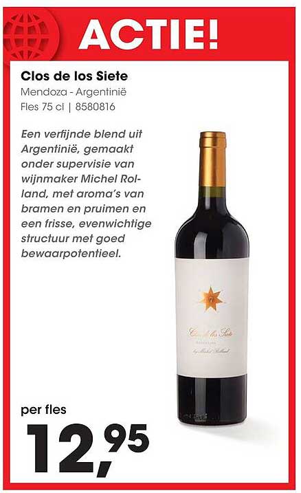 Clos de los Siete Mendoza - Argentinië Fles 75 cl | 8580816