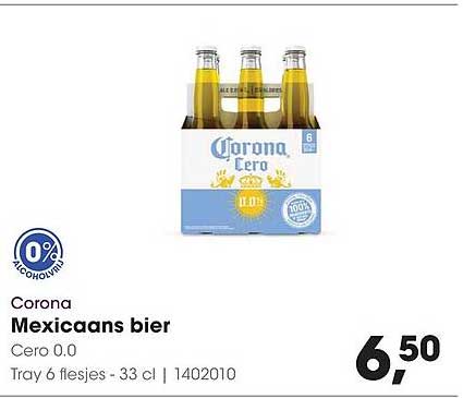 Corona Mexicaans bier Cero 0.0