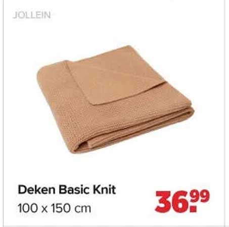 Deken Basic Knit 100 x 150 cm