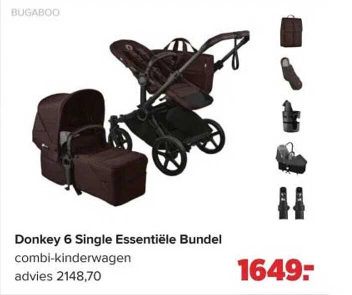 Donkey 6 Single Essentiële Bundel combi-kinderwagen