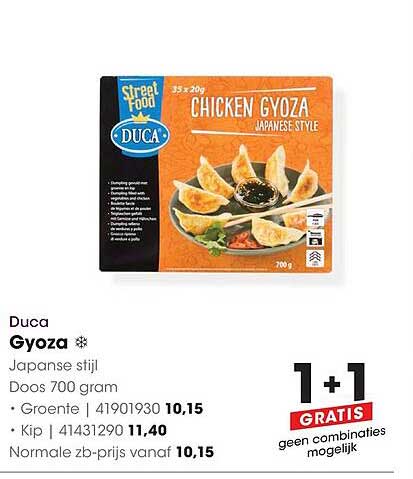 Duca Gyoza Japanse stijl 1+1 GRATIS