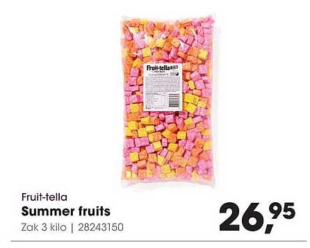 Fruit-tella Summer fruits Zak 3 kilo | 28243150