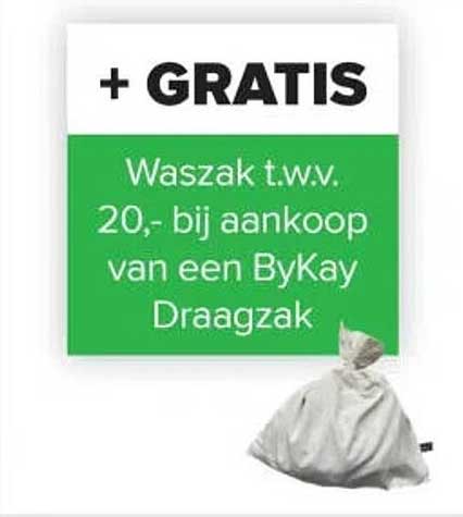+ GRATIS Waszak t.w.v. 20,- bij aankoop van een ByKay Draagzak