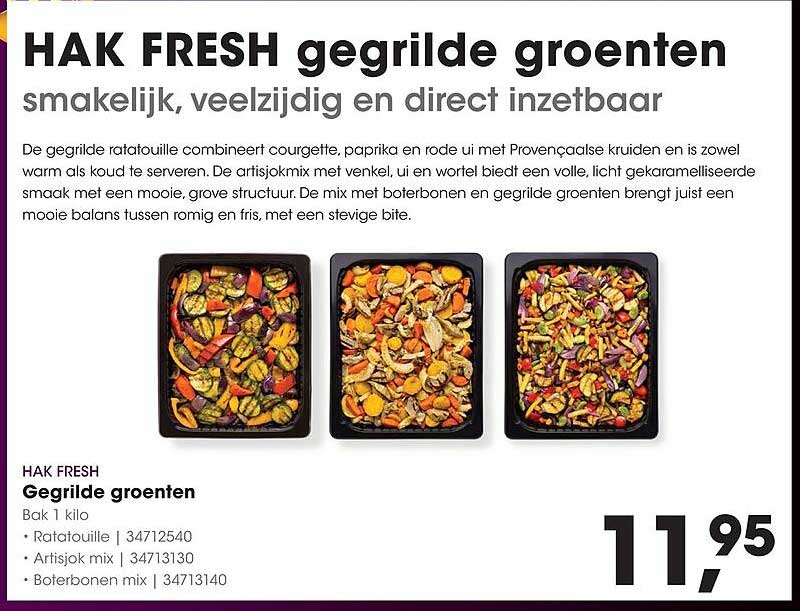 HAK FRESH Gegrilde groenten