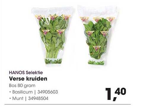 HANOS Selectie Verse kruiden