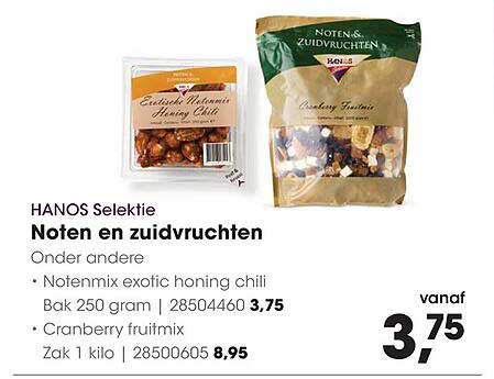 HANOS Selektie Noten en zuidvruchten