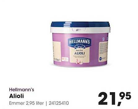 Hellmann’s Alioli Emmer 2,95 liter