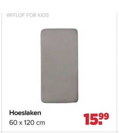 Hoeslaken 60 x 120 cm