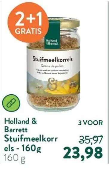 Holland & Barrett Stuifmeelkorrels - 160g 2+1 GRATIS