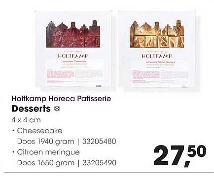 Holtkamp Horeca Patisserie Desserts