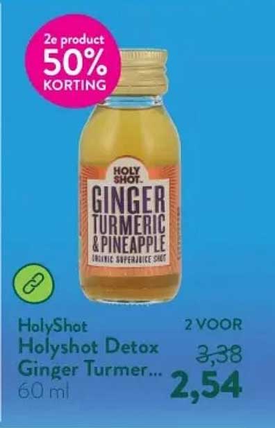 HolyShot Holyshot Detox Ginger Turmer... 2e product 50% korting