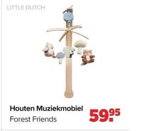 Houten Muziekmobiel Forest Friends