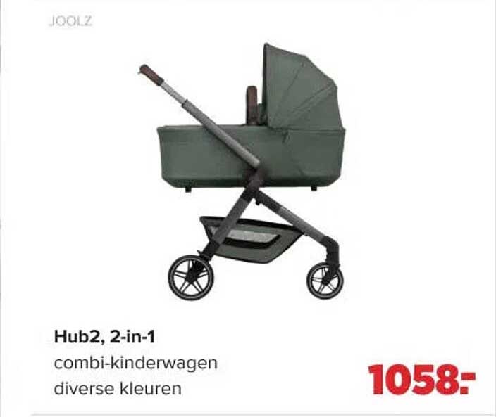 Hub2, 2-in-1 combi-kinderwagen diverse kleuren