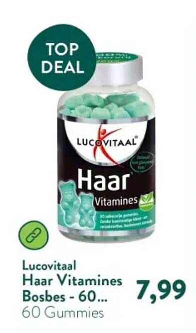 Lucovitaal Haar Vitamines Bosbes - 60...