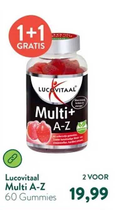 Lucovitaal Multi A-Z 60 Gummies 1+1 gratis