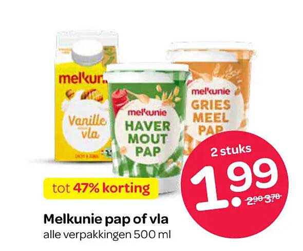 Melkunie pap of vla