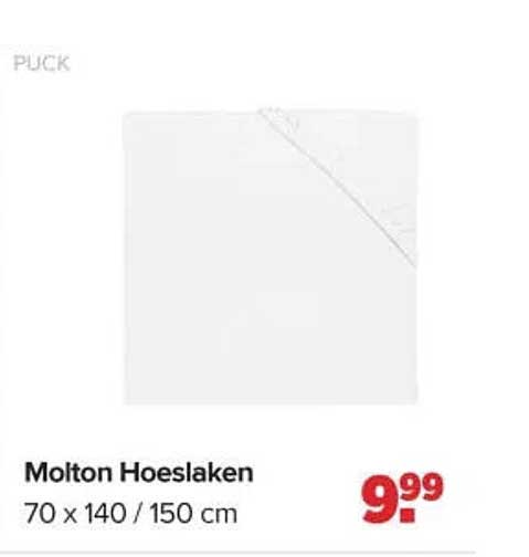 Molton Hoeslakren 70 x 140 / 150 cm