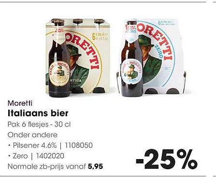 Moretti Italiaans bier