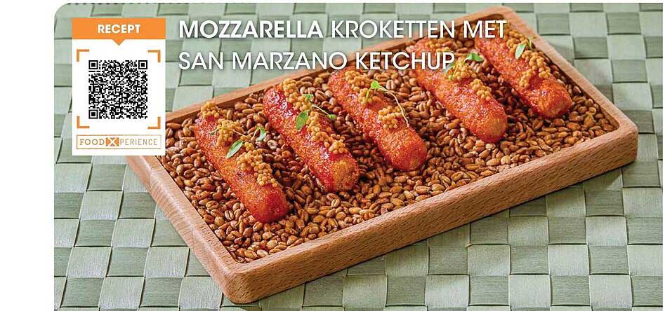 MOZZARELLA KROKETTEN MET SAN MARZANO KETCHUP