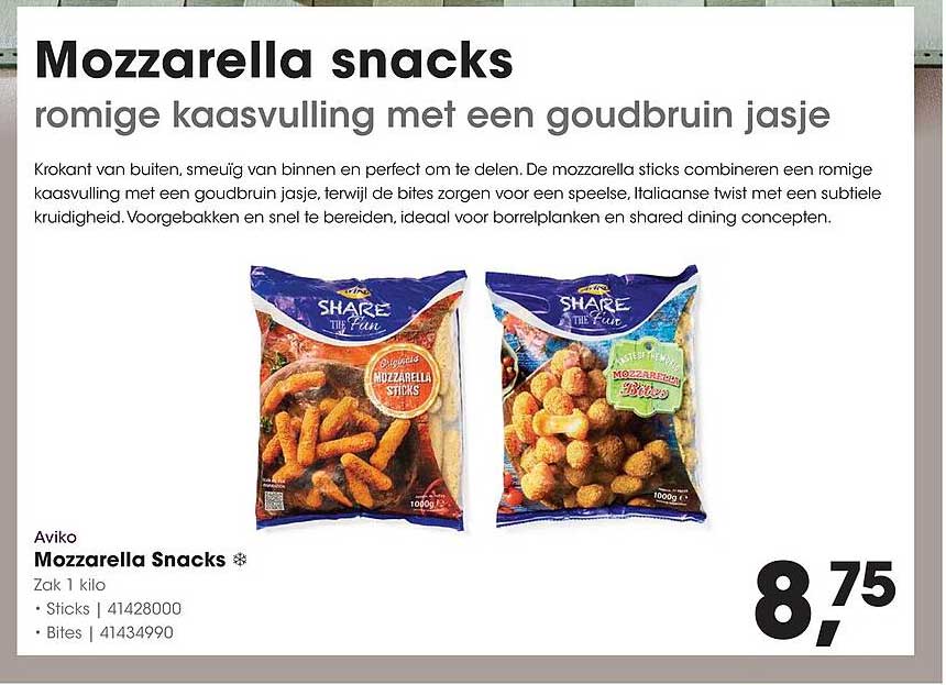Mozzarella snacks