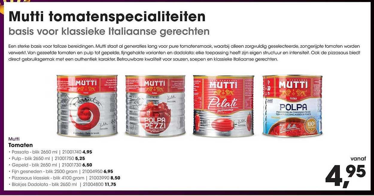 Mutti tomatenspecialiteiten