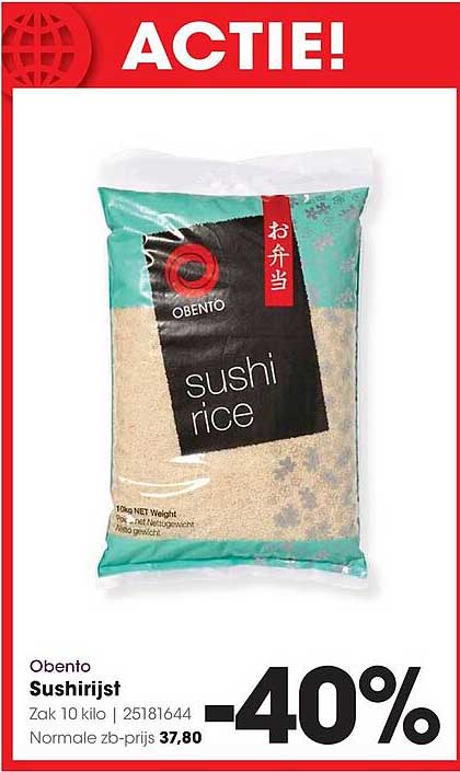 Obento Sushirijst -40%