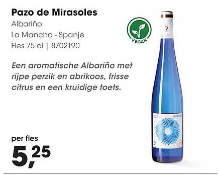 Pazo de Mirasoles Albariño La Mancha - Spanje Fles 75 cl 8702190