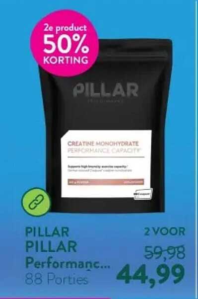 PILLAR PILLAR Performanc... 88 Porties 2e product 50% KORTING