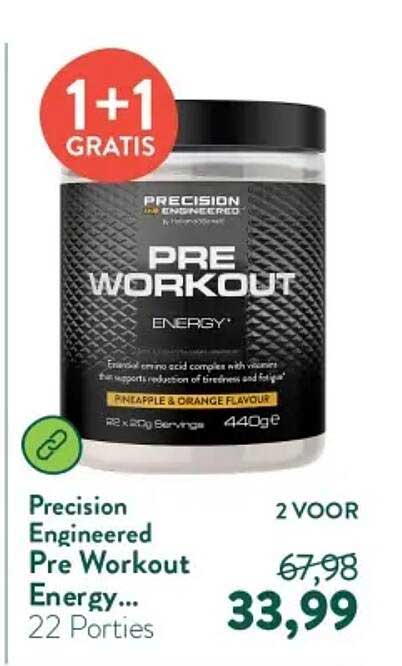 Precision Engineered Pre Workout Energy... 1+1 GRATIS