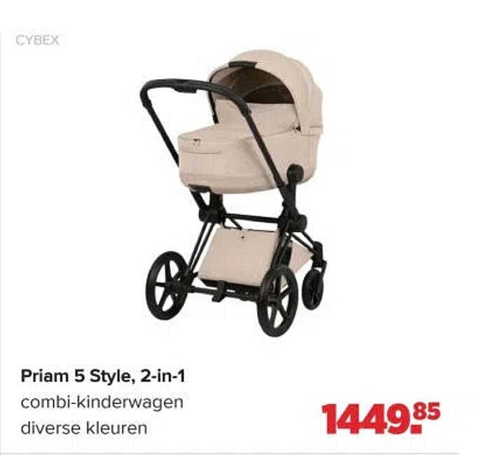 Priam 5 Style, 2-in-1 combi-kinderwagen diverse kleuren