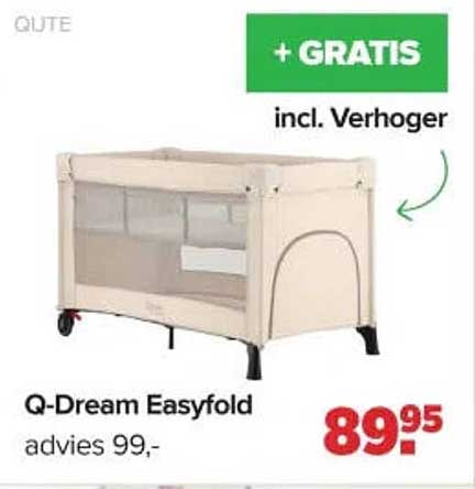Q-Dream Easyfold + GRATIS incl. Verhoger