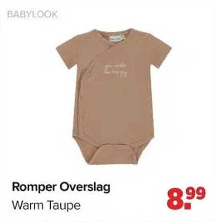 Romper Overslag Warm Taupe