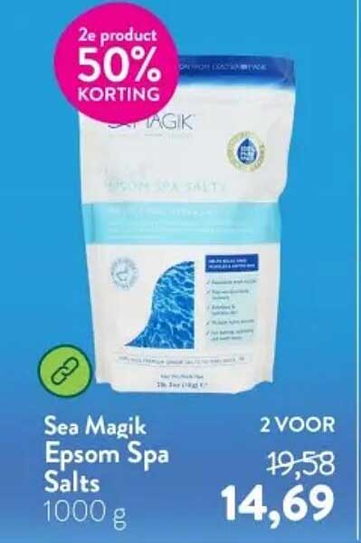 Sea Magik Epsom Spa Salts 1000 g 2e product 50% korting