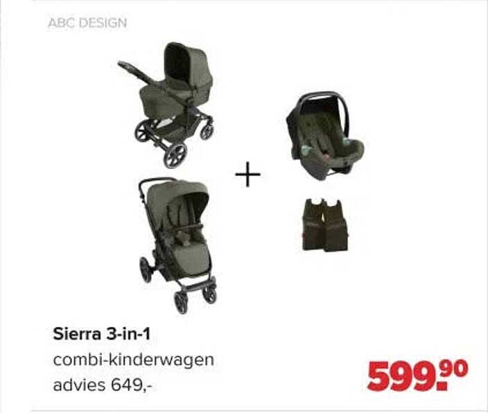 Sierra 3-in-1 combi-kinderwagen