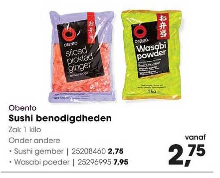 Sushi benodigdheden