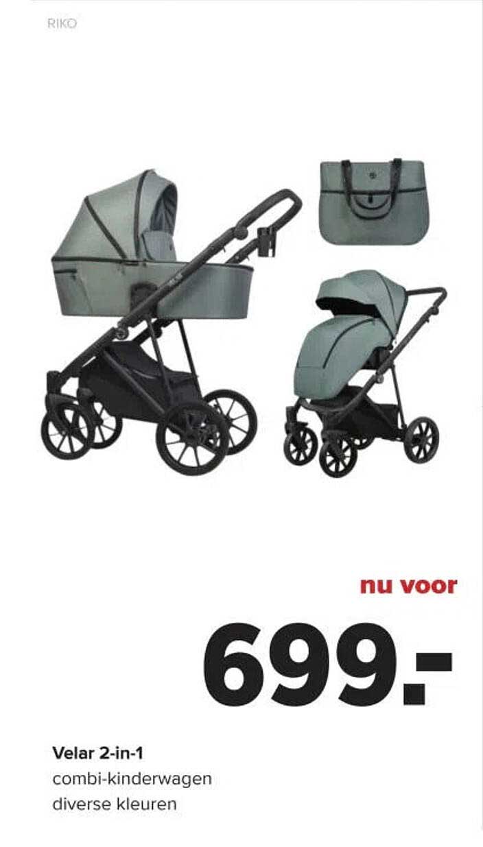 Velar 2-in-1 combi-kinderwagen diverse kleuren