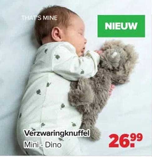 Verzwaringknuffel Mini - Dino